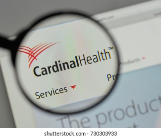 Milan, Italy - August 10, 2017: Cardinal Health Logo On The Website Homepage.