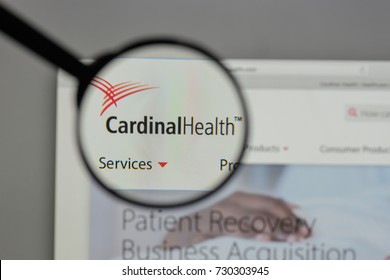 Milan, Italy - August 10, 2017: Cardinal Health Logo On The Website Homepage.