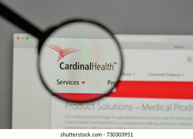 Milan, Italy - August 10, 2017: Cardinal Health Logo On The Website Homepage.