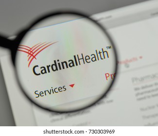 Milan, Italy - August 10, 2017: Cardinal Health Logo On The Website Homepage.