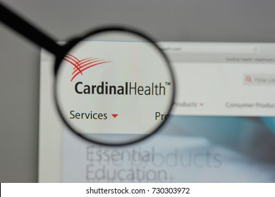 Milan, Italy - August 10, 2017: Cardinal Health Logo On The Website Homepage.