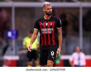 MILAN, ITALY - AUGUST 13, 2022:
Olivier Giroud Looks On
During The Serie A 2022-2023 MILAN V UDINESE At San Siro Stadium. 