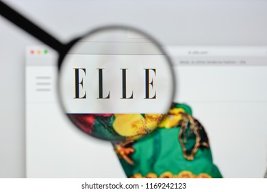 Milan, Italy - August 20, 2018: Elle Moda Website Homepage. Elle Moda Logo Visible.