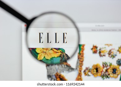 Milan, Italy - August 20, 2018: Elle Moda Website Homepage. Elle Moda Logo Visible.