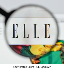 Milan, Italy - August 20, 2018: Elle Moda Website Homepage. Elle Moda Logo Visible.