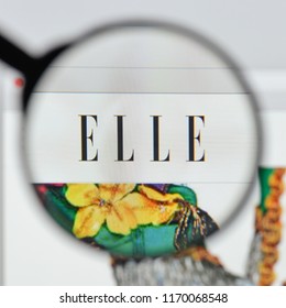 Milan, Italy - August 20, 2018: Elle Moda Website Homepage. Elle Moda Logo Visible.