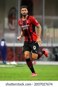MILAN, ITALY - August 29, 2021: 
Olivier Giroud of AC Milan in action during the Serie A 2021-2022 MILAN v CAGLIARI at San Siro Stadium. 