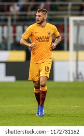 Milan, Italy. August 31, 2018. Campionato Italiano Di Serie A. Milan - Roma 2-1. Davide Santon, Roma.