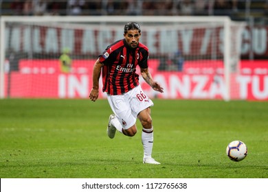 Milan, Italy. August 31, 2018. Campionato Italiano Di Serie A. Milan - Roma 2-1. Ricardo Rodriguez, Milan.