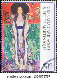 Milan, Italy – February 11, 2019: Portrait Of Adele Bloch-Bauer By Klimt On Stamp