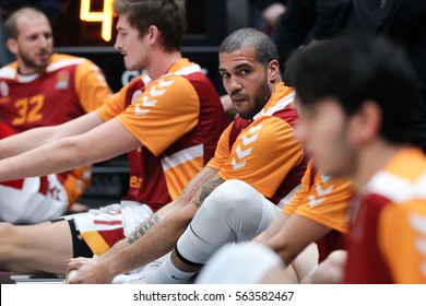 Milan, Italy, January 2017: Schilb Blake During The Match Between EA7 Emporio Armani Milan Vs Galatasaray Odeabank Istanbul - EuroLeague 2016/2017, Milan Mediolanum Forum On January 19 2017