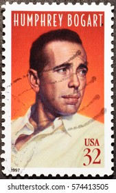 Milan, Italy - January 30, 2017: Humphrey Bogart on american postage stamp