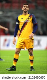 MILAN, ITALY - JANUARY 6, 2022:
Lorenzo Pellegrini Looks On 
During The Serie A 2021-2022 MILAN V ROMA At San Siro Stadium. 