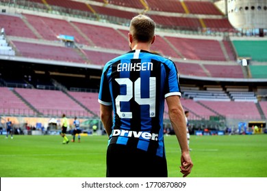 Milan, ITALY - July 05, 2020: 
Christian Eriksen Looks On During The Serie A 2019/2020 INTER V BOLOGNA At San Siro Stadium. 