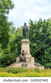 Milan, Italy - July 7, 2019: Monument Camillo Benso Conte Di Cavour