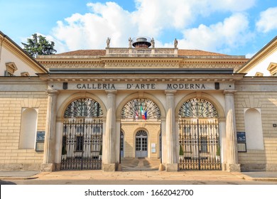 Milan, Italy - July 7, 2019: Gallery Of Modern Art (GAM Galleria D'Arte Moderna) Museum Of Italian Painting And Sculpture In The 18th Century Palace