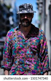 MILAN, Italy- June 16 2019: Raimondo Rossi on the street during the Milan Fashion Week.