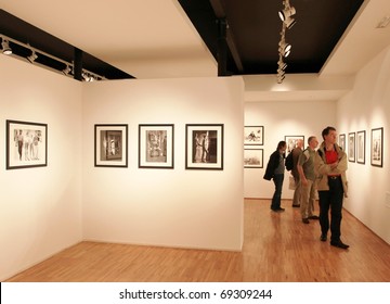 MILAN, ITALY - JUNE 16: People Look At Phil Stern Photography Collection At Forma Photography Foundation June 16, 2010 In Milan, Italy.