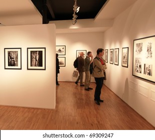 MILAN, ITALY - JUNE 16: People Look At Phil Stern Photography Collection At Forma Photography Foundation June 16, 2010 In Milan, Italy.