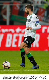 Milan, Italy. March 02, 2019. Campionato Italiano Di Serie A. Milan - Sassuolo 1-0. Domenico Berardi, Sassuolo.