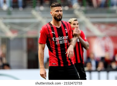 MILAN, ITALY - MAY 1, 2022:
Olivier Giroud Looks On
During The Serie A 2021-2022 MILAN V FIORENTINA At San Siro Stadium. 