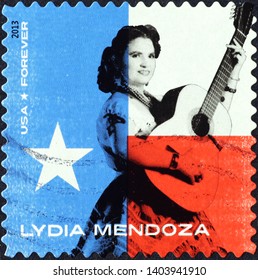 Milan, Italy - May 17, 2019: Lydia Mendoza On American Postage Stamp