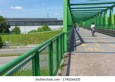 MILAN, ITALY - MAY 24, 2020: Italy Eases Some Lockdown Restrictions As Coronavirus Infection Rate Falls - People In Parco Nord, Milan.