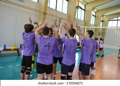 MILAN, ITALY - MAY 27: College Sports Finals In Milan May 27, 2013. Male Volleyball.