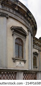 Milan, Italy, May 3, 2014:Part Of The Exterior Of The Church Of Santa Maria Annunziata, The Old Hospital Church