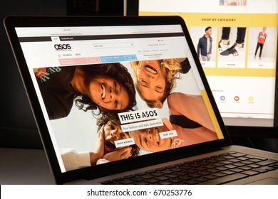 Milan, Italy - May 7, 2017: ASOS website homepage. It's a british fashion e-commerce store. Logo - Shutterstock ID 670253776