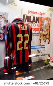 MILAN, ITALY - NOV 3, 2017: Ricardo Kaka Shirt, San Siro Stadium Museum, Opened In 1925