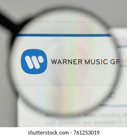 Milan, Italy - November 1, 2017: Warner Music Group Logo On The Website Homepage.