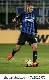 Milan, Italy. November 19, 2017. Campionato Italiano Di SerieA, Inter-Atalanta 2-0. Davide Santon, Inter.