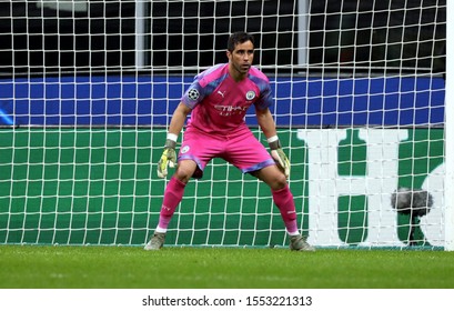 MILAN, ITALY - November 6, 2019: 
Claudio Bravo Looks On During The UEFA Champions League 2019/2020 ATALANTA V MANCHESTER CITY At San Siro Stadium. 