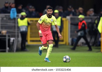 MILAN, ITALY - November 6, 2019: 
Riyad Mahrez In Action During The UEFA Champions League 2019/2020 ATALANTA V MANCHESTER CITY At San Siro Stadium. 