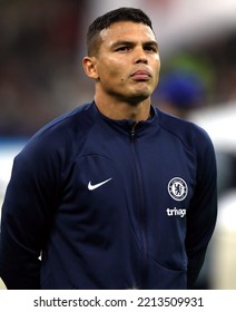 MILAN, ITALY - OCTOBER 11, 2022: 
Thiago Silva Looks On
During The UEFA Champions League 2022-2023 
AC MILAN V CHELSEA FC At San Siro Stadium.
