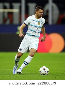 MILAN, ITALY - OCTOBER 11, 2022: 
César Azpilicueta In Action
During The UEFA Champions League 2022-2023 
AC MILAN V CHELSEA FC At San Siro Stadium.
