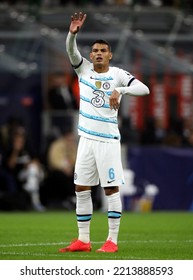 MILAN, ITALY - OCTOBER 11, 2022: 
Thiago Silva Gestures
During The UEFA Champions League 2022-2023 
AC MILAN V CHELSEA FC At San Siro Stadium.
