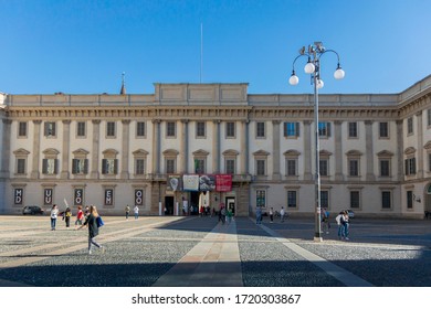 Milan, Italy, October 2016 - Royal Palace In The City Of Milan, Italy