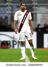 MILAN, ITALY - OCTOBER 26, 2021:
Ricardo Rodriguez Looks On 
During The Serie A 2021-2022 MILAN V TORINO At San Siro Stadium. 