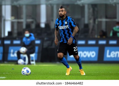 Milan, ITALY - October 31, 2020: 
Arturo Vidal In Action During The Serie A 2020/2021 INTER V PARMA At San Siro Stadium. 