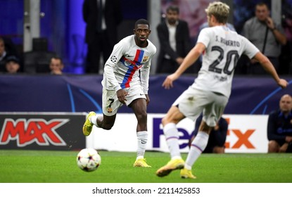 MILAN, ITALY - October 4, 2022: 
Ousmane Dembélé In Action
During The UEFA Champions League 2022-2023 FC Internazionale V FC Barcelona At San Siro Stadium.
