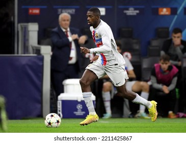 MILAN, ITALY - October 4, 2022: 
Ousmane Dembélé In Action
During The UEFA Champions League 2022-2023 FC Internazionale V FC Barcelona At San Siro Stadium.
