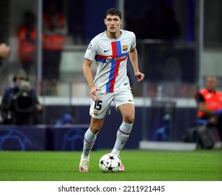 MILAN, ITALY - October 4, 2022: 
Andreas Christensen In Action
During The UEFA Champions League 2022-2023 FC Internazionale V FC Barcelona At San Siro Stadium.
