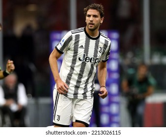 MILAN, ITALY - October 8, 2022:
Manuel Locatelli Looks On
During The Serie A 2022-2023 MILAN V JUVENTUS At San Siro Stadium. 