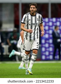 MILAN, ITALY - October 8, 2022:
Manuel Locatelli Looks On
During The Serie A 2022-2023 MILAN V JUVENTUS At San Siro Stadium. 