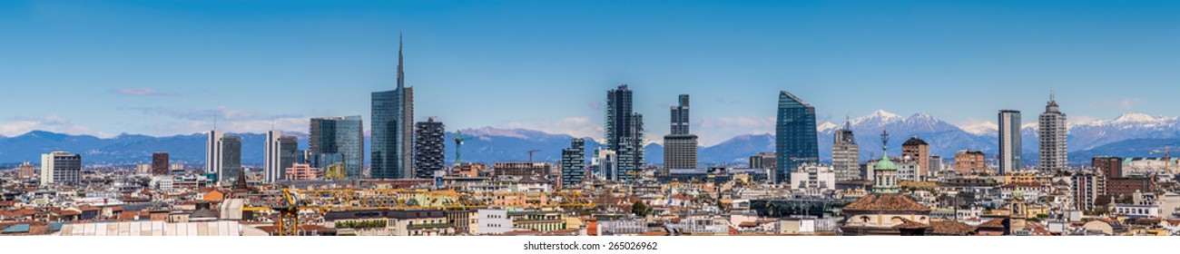 Milan Italy - Panoramic View Of New Skyline