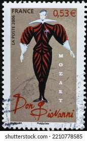 Milan, Italy - September 22, 2022: Opera 'Don Giovanni' By Mozart On Postage Stamp