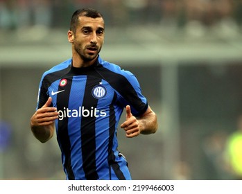 Milan, ITALY - September 3, 2022:
Henrikh Mkhitaryan Lloks On
During The Serie A 2022-2023 MILAN V INTER At San Siro Stadium. 