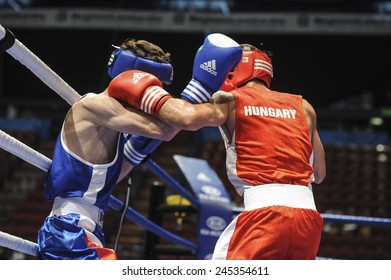 MILAN, ITALY-SEPTEMBER 04, 2009: Amateur Boxing Match, During The Amateur World Boxing Championship, In Milan.